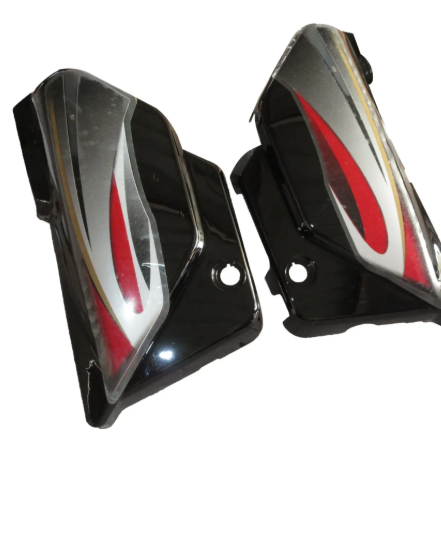 Side Panel/cover for hero Splendor Plus (N/m) Black (red Stk)-GENUINE