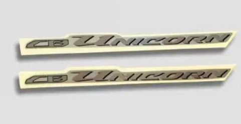 Sticker Tail Panel  for Unicorn [Grey-Silver]-HONDA