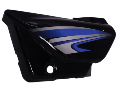 Side Panel/cover for hero Splendor Plus (N/m (new Graphics) Black (blue Stk)-GENUINE