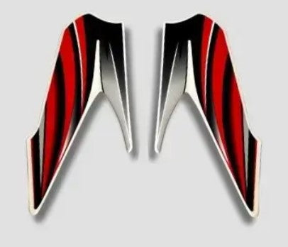 Sticker H.L.Firing for  Hero Passion Pro T4 [Black-Red]-ABK