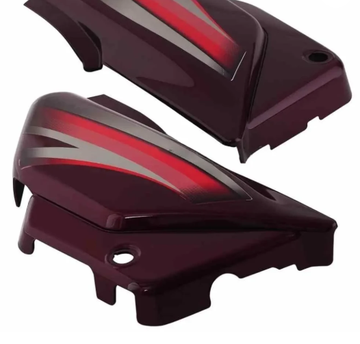 Side Panel/cover for hero Splendor Pro (new Graphics) Wine Red-GENUINE