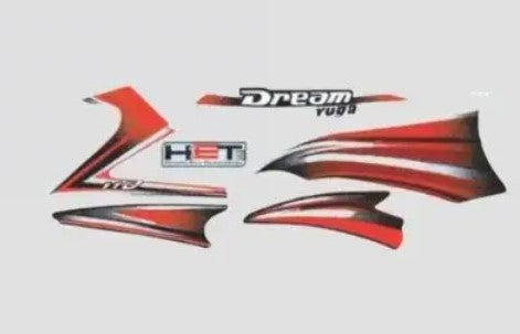 Sticker Set for  Yuga T2 [ Red]-HONDA