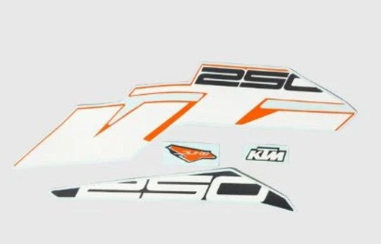 Sticker Set for  Duke 250 (2017)  (Black Orange )-KTM