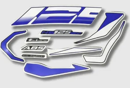 Sticker Kit for Bajaj  Pulsar 125NS  (BS6 Blue Tank)-BAJAJ