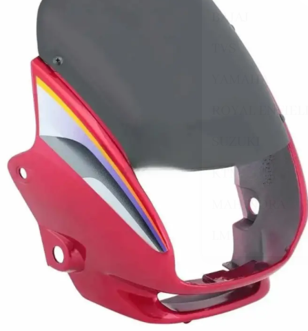 Head Light Visor/mask for hero Super Splendor( Red)-GENUNIE