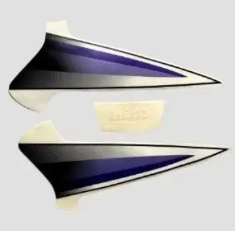 Sticker H.L.Firing for Hero Super Splendor T6 [Black-Blue]-HERO