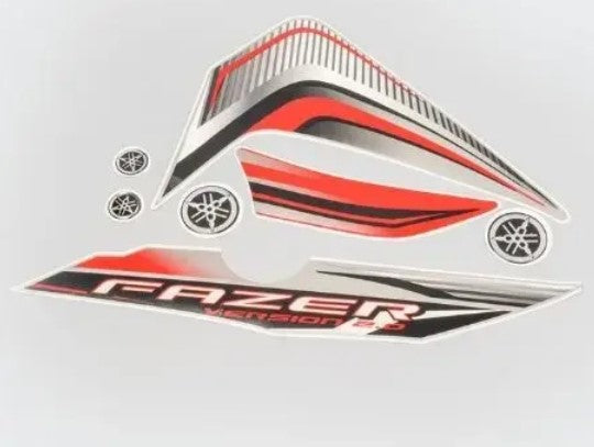 Sticker Set  for FazerT7 [Black Tank-Red]-YAMAHA