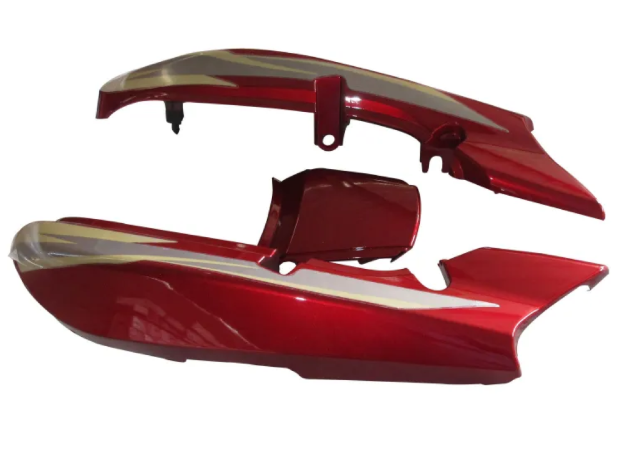 Tail Panel/seat Cowl for tvs Victor Gl (Red)-GENUINE