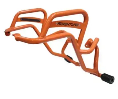 CRASH GUARD WITH DUAL SLIDERS (ORANGE) FOR  KTM ADVENTURE  390-KTM