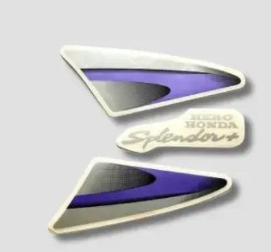 Sticker H.L.Firing for Splendor Plus  [Black Tank-Prpl] New Model-ABK