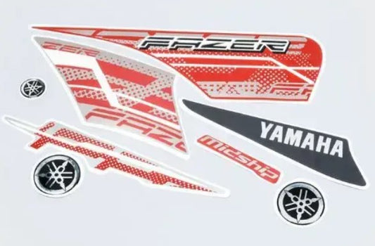 Sticker Set for Fazer T5 [Red Tank]-YAMAHA