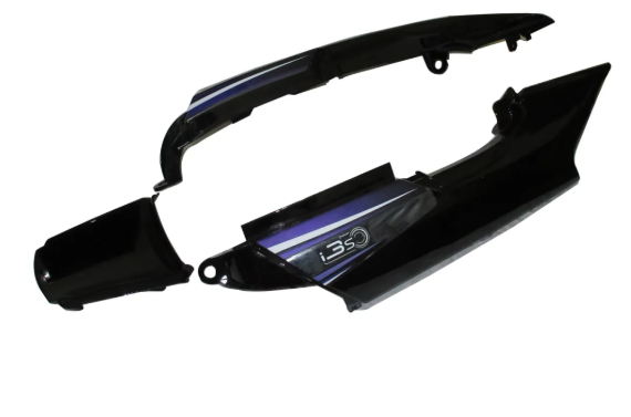 Tail Panel/seat Cowl for hero Super Splendor (I3s )Black/purple-GENUINE