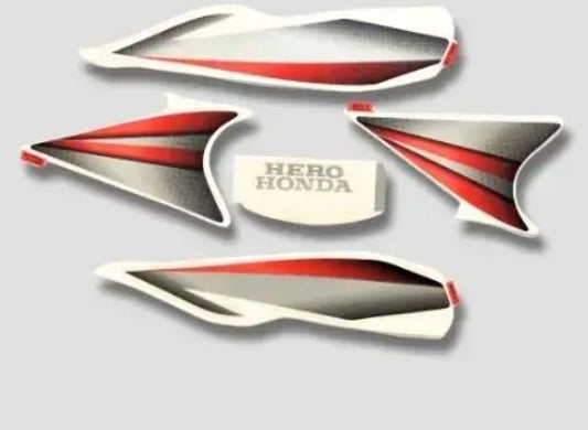 Sticker H.L.Firing for Splendor NXG 4/M [Black Tank-Red]-HERO