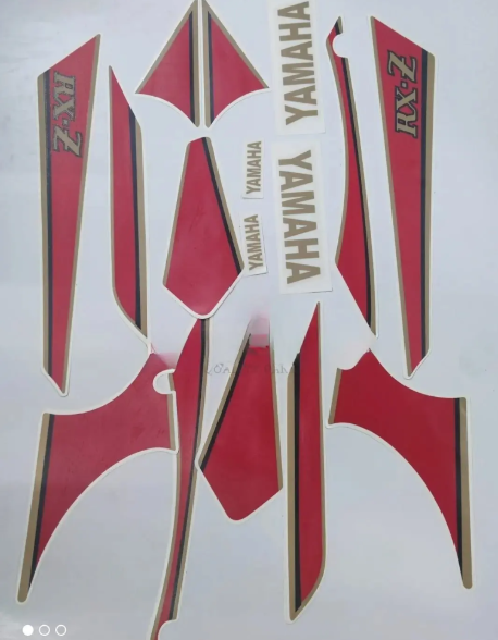 Sticker Kit for yamaha Rxz (tank Color -black )-YAMAHA