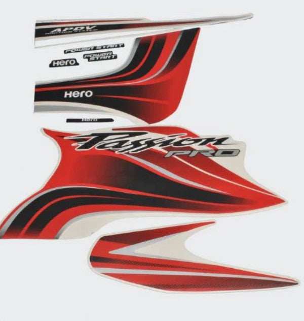 Sticker Set for (Black Tank Red)  PASSION PRO-HERO