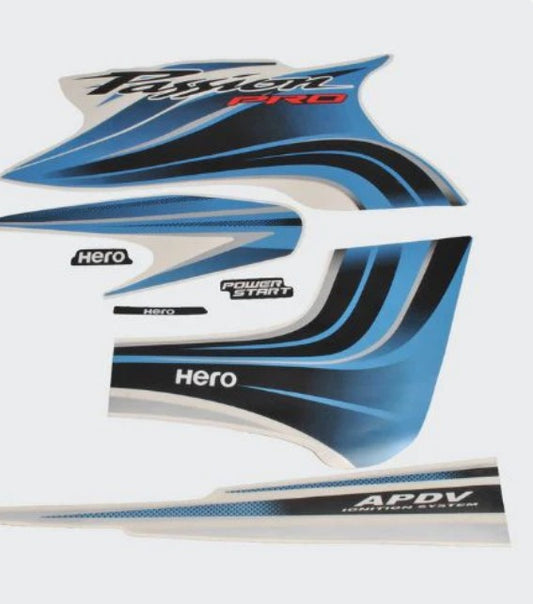 Sticker Set  [Black Tank-Blue] for Passion Pro-HERO