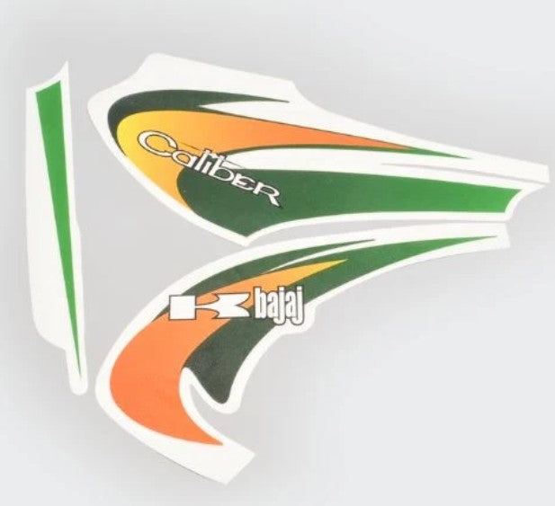 Sticker Set for Caliber (Black TANK) -BAJAJ