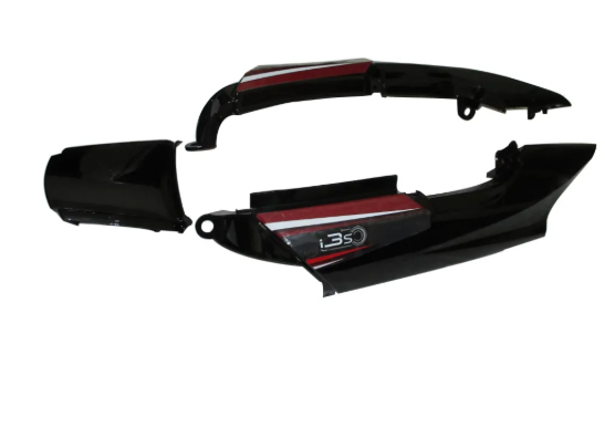 Tail Panel/seat Cowl for hero Super Splendor (I3s)Black/red-GENUINE