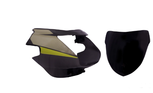 Head Light Visor/mask for tvs Star City (Grey)-TVS