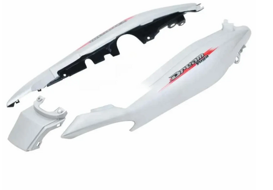 Tail Panel/seat Cowl for honda Dream Yuga (Silver)-GENUINE