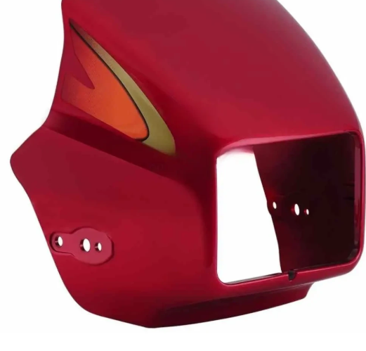Head Light Visor/mask for hero Splendor Plus( New Model)new Graphics Red-GENUINE
