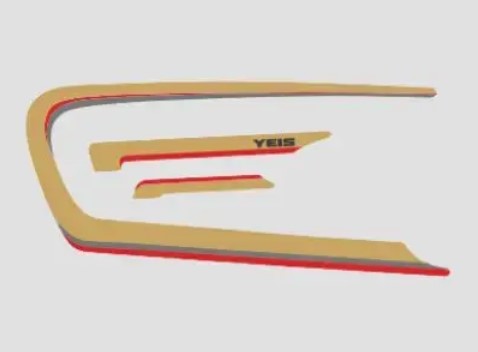 Sticker Set  for RX135 [Black Tank]-YAMAHA
