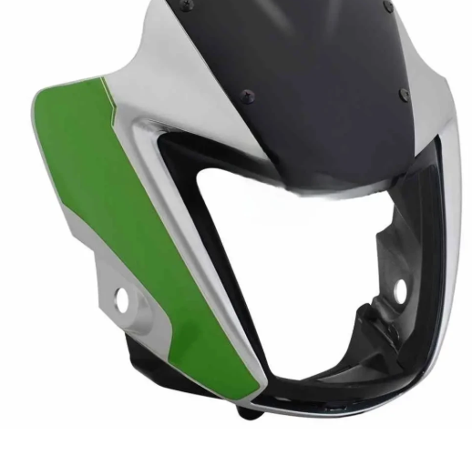Head Light Visor/mask for hero Splendor I-smart( Silver-green Bike)-HERO