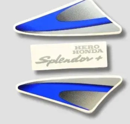 Sticker H.L.Firing for Splendor Plus [Black Tank-Blue] New Model-ABK