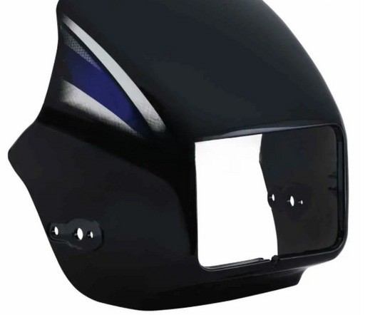 Head Light Visor/mask for hero Splendor Pro (new Graphics) Black (blue Stk)-HERO