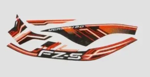 Sticker Set  for FZS T8 [White Tank]-YAMAHA