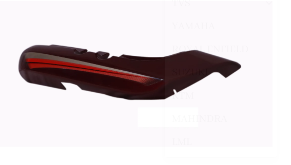 Tail Panel/seat Cowl for hero Splendor Pro (Small Plate Wine Red)-GENUINE