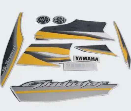 Sticker Set for  Gladiator [Silver Tank]-YAMAHA