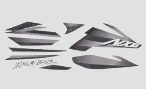 Sticker Set Splendor NXG T4 [Black Tank-Grey]-HERO