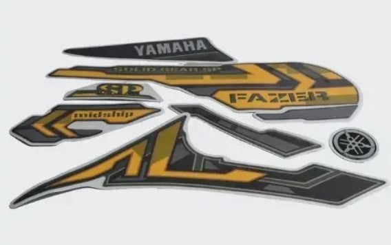 Sticker Set for Fazer T7 T6 [Military Green]-YAMAHA