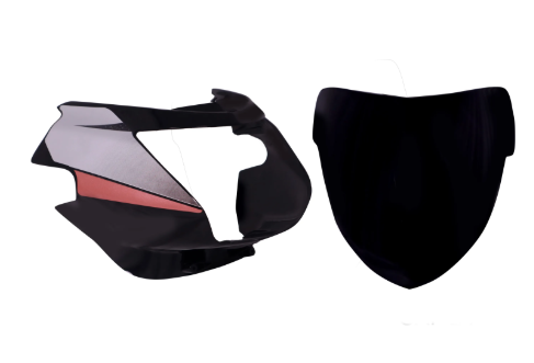Head Light Visor/mask for tvs Star City(Black)-TVS