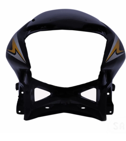 Head Light Visor/mask for honda Stunner (Black yellow Stk)-HONDA