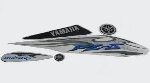 Sticker Set FZS for T4 [White Tank] -YAMAHA
