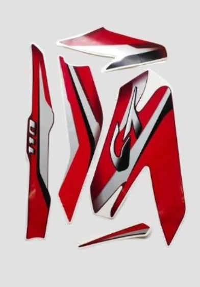 Sticker Set (2019) (Red) for CT 110-BAJAJ