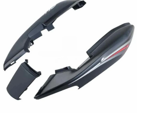 Tail Panel/seat Cowl for honda Cb Shine Black (red Stk)-HONDA