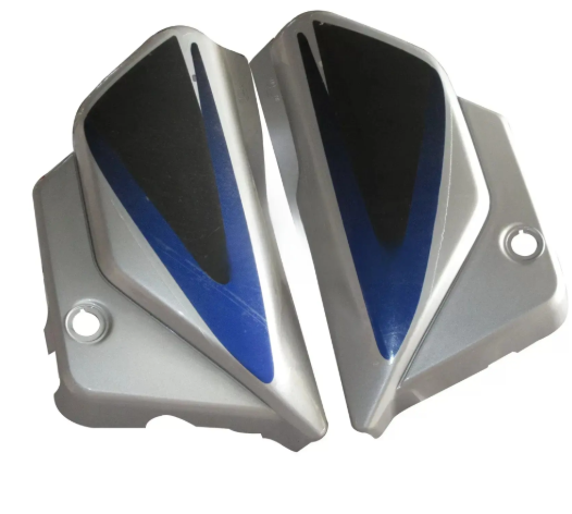 Side Panel/cover for hero Splendor Plus (Silver blue Stk)-GENUINE