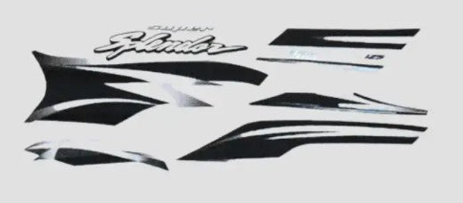 Sticker Set Hero Super Splendor T4 [Black Tank-Grey]-HERO