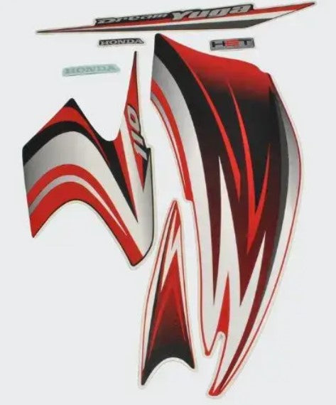 Sticker Set for  Yuga T3 [Red Tank]-HONDA