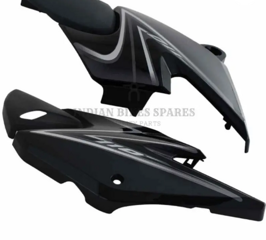 Side Panel/cover for honda Dream Yuga N/m (Black grey Stk)-GENUINE