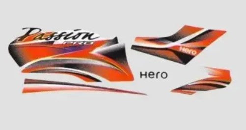 Sticker Set for Passion Pro T4 [Black Tank-Red]-HERO