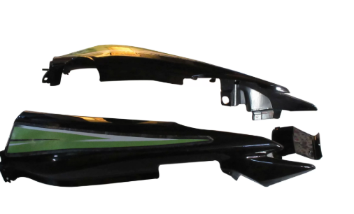 Tail Panel/seat Cowl for hero Passion Xpro( Black green Stk)-GENUINE