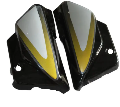 Side Panel/cover for hero Splendor Plus (Black yellow Stk)-GENUINE