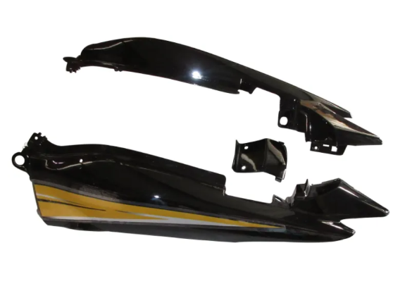 Tail Panel/seat Cowl for hero Passion Xpro (Black yellow Stk)-GENUINE