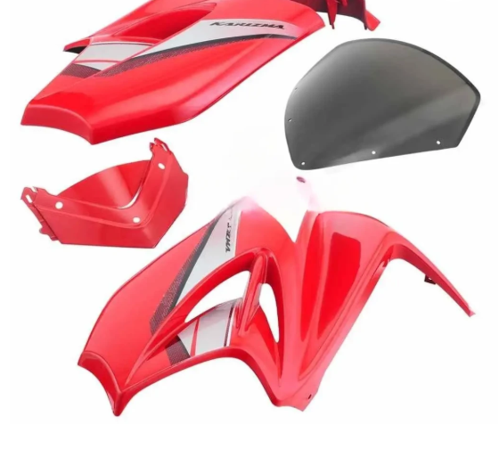 Head Light Visor/mask for hero Karizma-r( Sports Red)-HERO