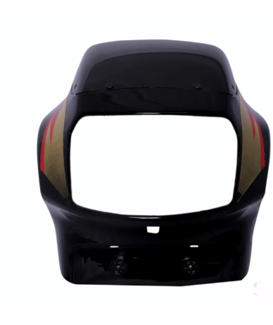 Head Light Visor/mask for tvs Victor Gl( Black)-TVS