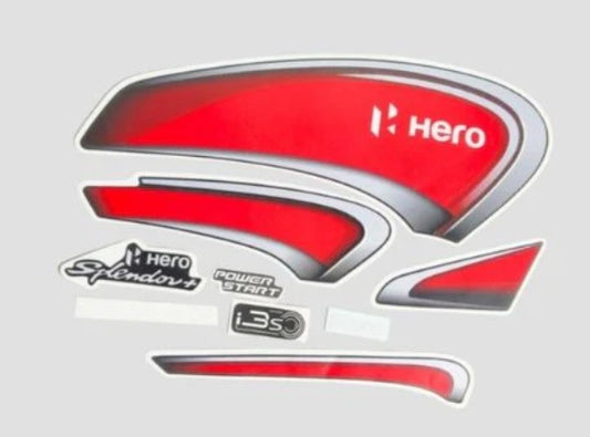 Sticker Set (BS6) E20B for Splendor Plus-HERO